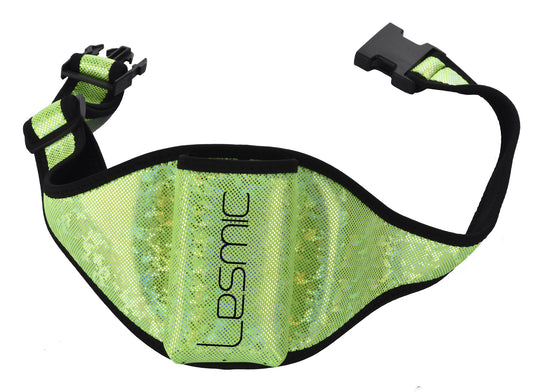 Lesmic Glitter Series -Green Adjustable Vertical Fitness / Aerobic Belt Pouches