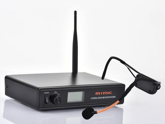 Mymic - Commercial Water Resistant Cordless Headset Wireless Mic System FSW-1000H (Single Headset Version) for gym group exercise fitness classes