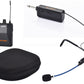 Mymic - Single Beltpack Type Portable Personal Mini Sweatproof Wireless Headset Mic System with GoMic Water-Resistant Headset FSW-3000BG