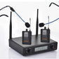 Mymic - Dual Beltpacks Type Commercial Sweatproof Wireless Headset Mic System with GoMic Water-Resistant Headset FSW-2000BG