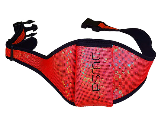 Lesmic Glitter Series -RED Adjustable Vertical Fitness / Aerobic Belt Pouches
